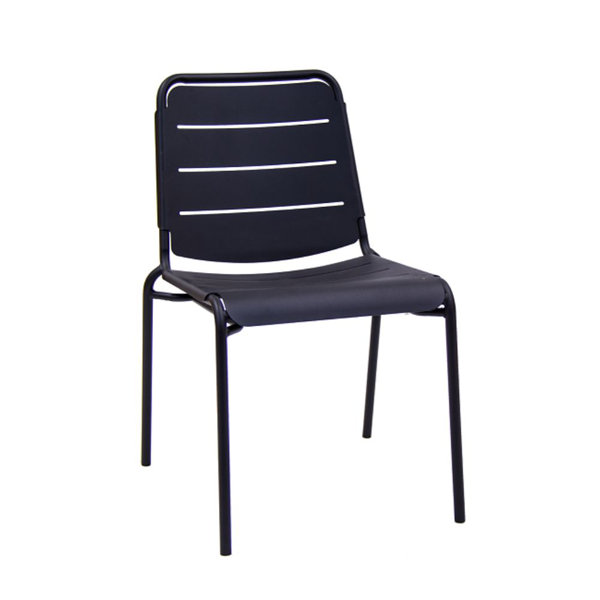 ERF, Inc. Black Metal Outdoor Chair Wayfair Canada